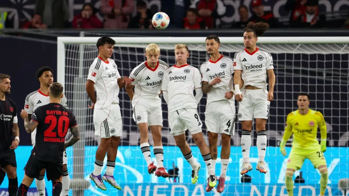 Bayer pokonuje Eintracht 31 mimo dwóch czerwonych kartek