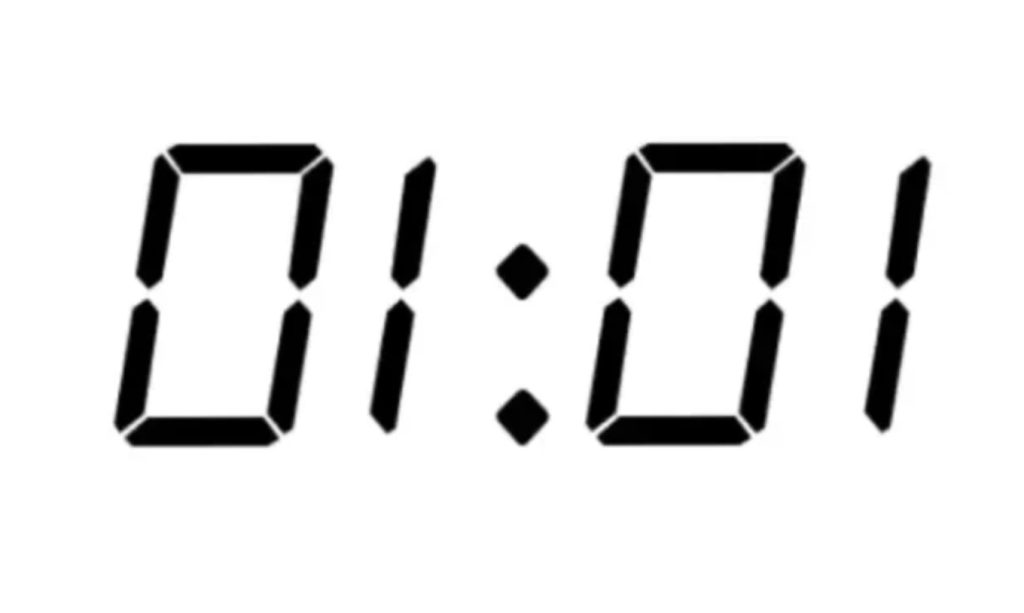 Godzina 01:01 – znaczenie lustrzanej godziny