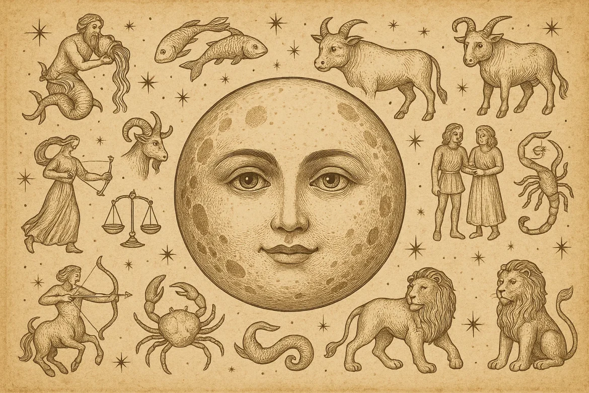 Horoskop księżycowy na 13 października 2025 energie, znaki, wskazówki