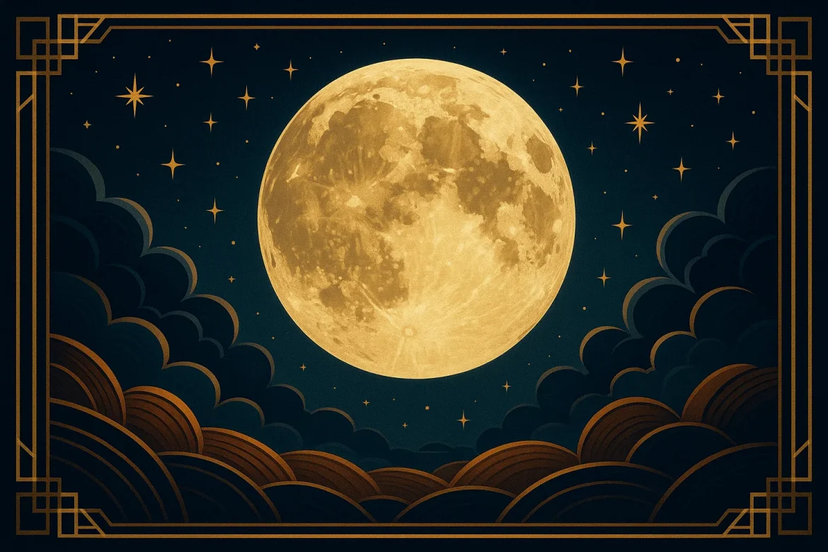 Kalendarz księżycowy październik 2025 – fazy i dni