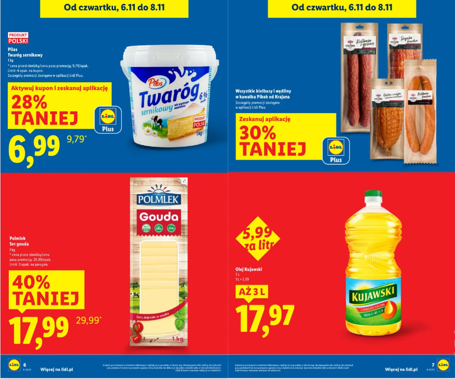 Mega promocje w Lidlu od 6 do 8 listopada – aż do -70%!