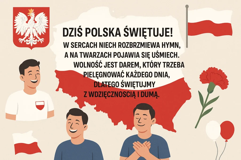 Życzenia i obrazki na Święto Niepodległości Polski