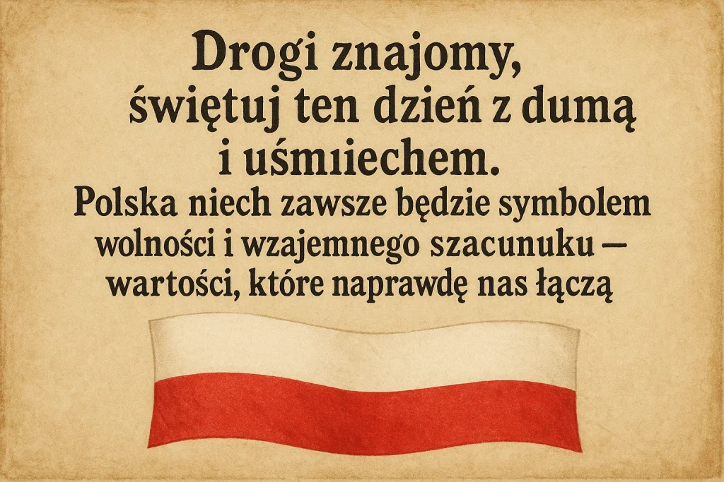 Życzenia i obrazki na Święto Niepodległości Polski