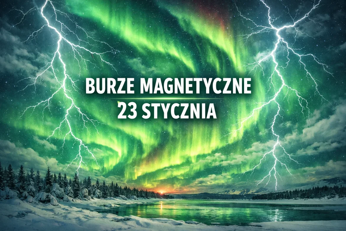 Burze magnetyczne 23 stycznia 2026: Kp, prognoza i co to znaczy dla Polski