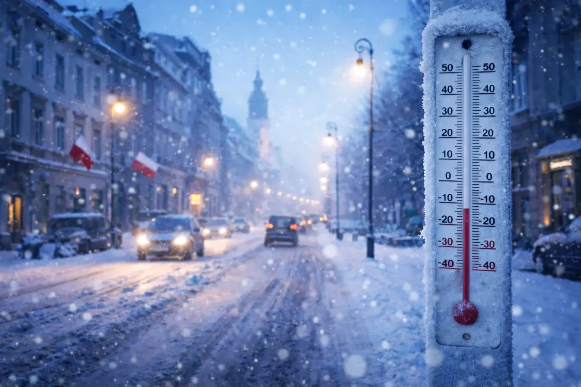 Rekordowe zimno na Dolnym Śląsku na polskim biegunie zimna