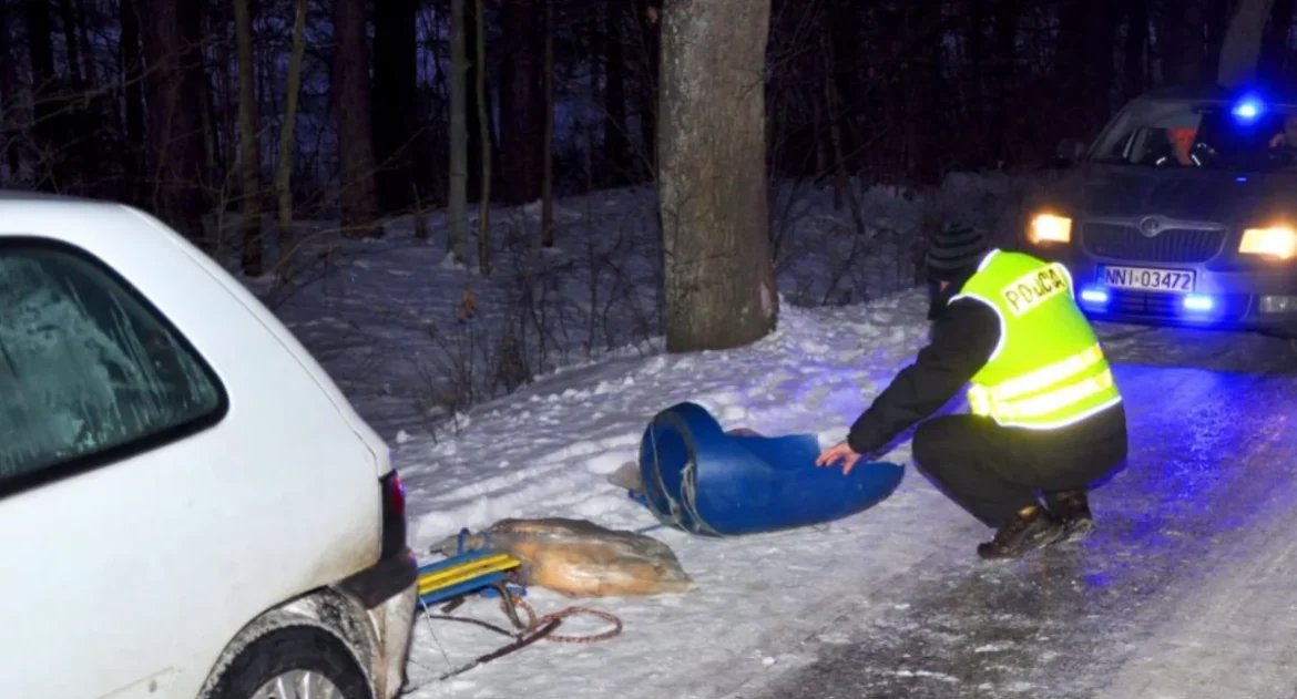 Śmiertelny kulig w Grzebowilku. 25-letni mężczyzna zginął na leśnej drodze