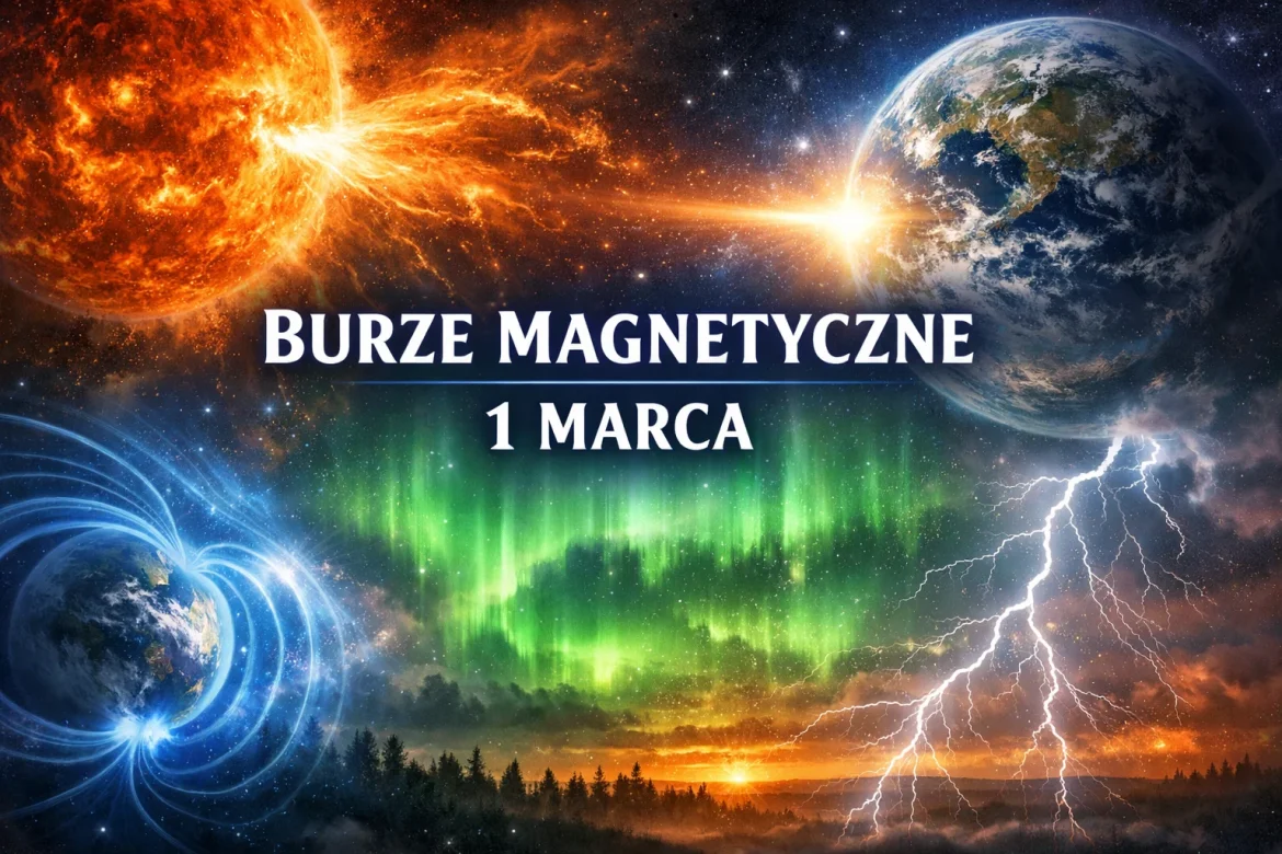 Burza magnetyczna 1 marca 2026 w Polsce: godziny piku Kp i proste rady