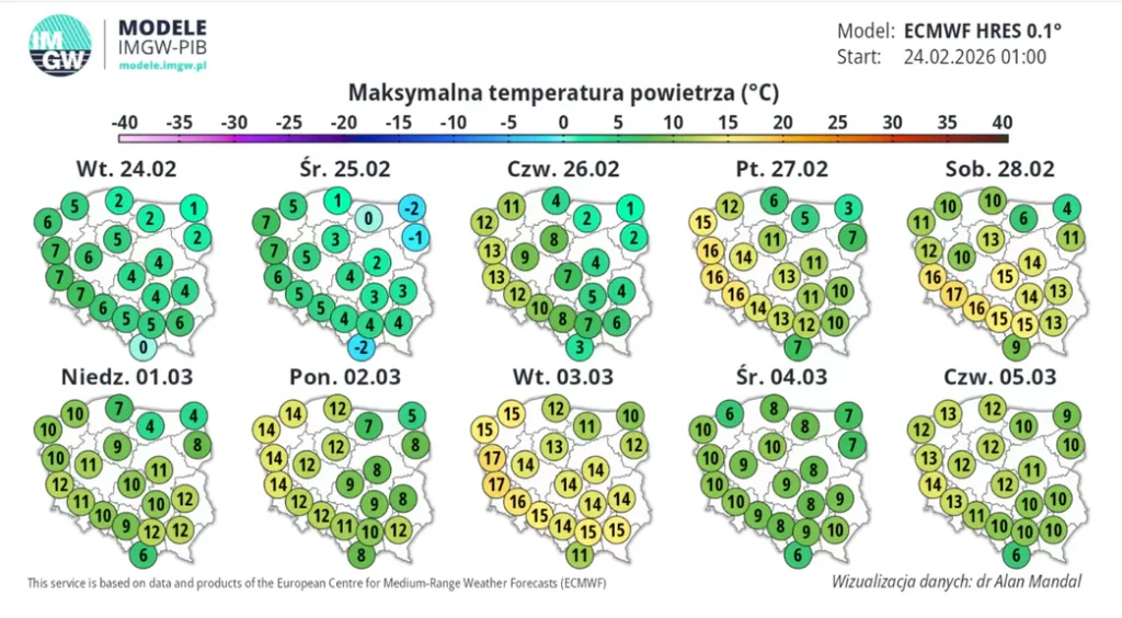 Prognoza pogody na marzec 2026 w Polsce: chłodniej w wielu regionach, przymrozki rano 