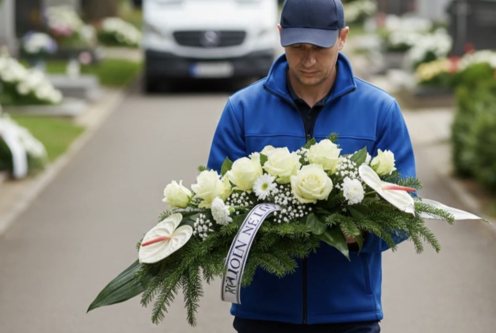 Stylowa wiązanka pogrzebowa