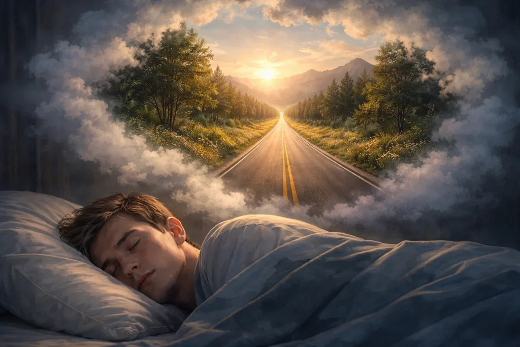 Sennik: sen o drodze — co oznacza i jak go czytać bez mitów