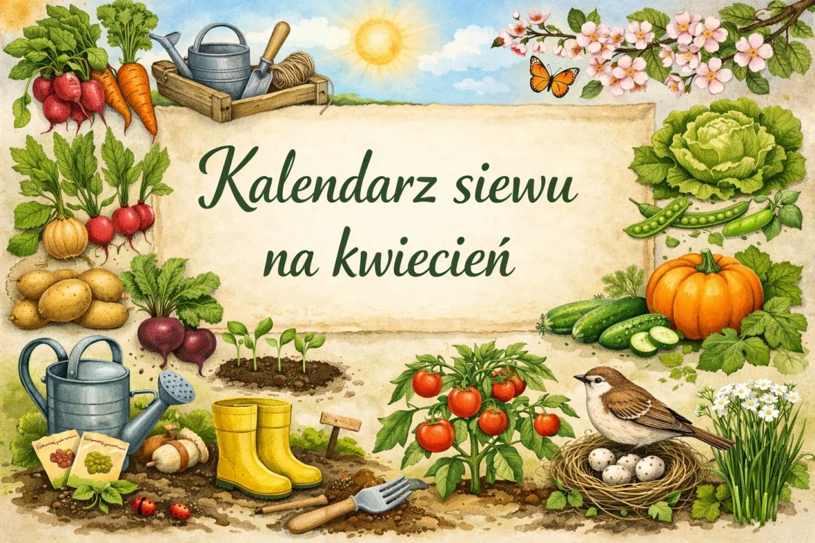 Kalendarz siewu na kwiecień 2026 w Polsce. Co siać do gruntu i pod osłony