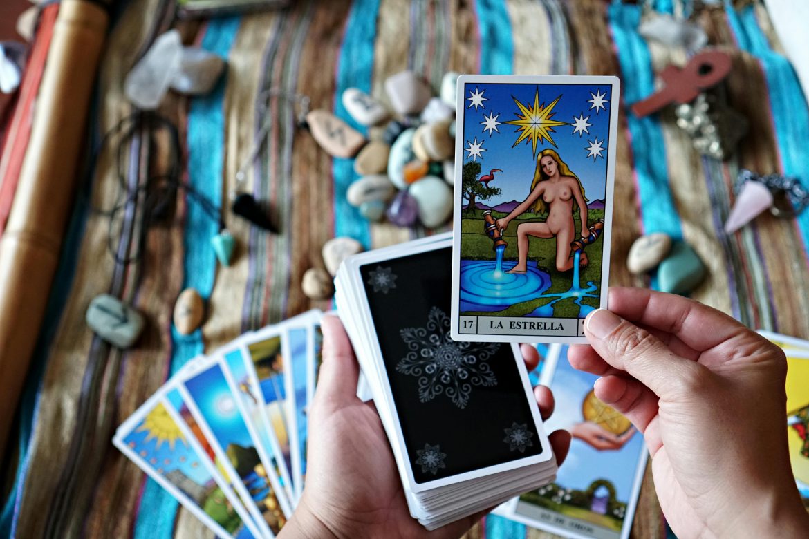 The Star tarot card during reading