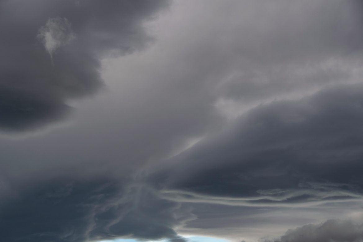 Dark storm clouds in the sky