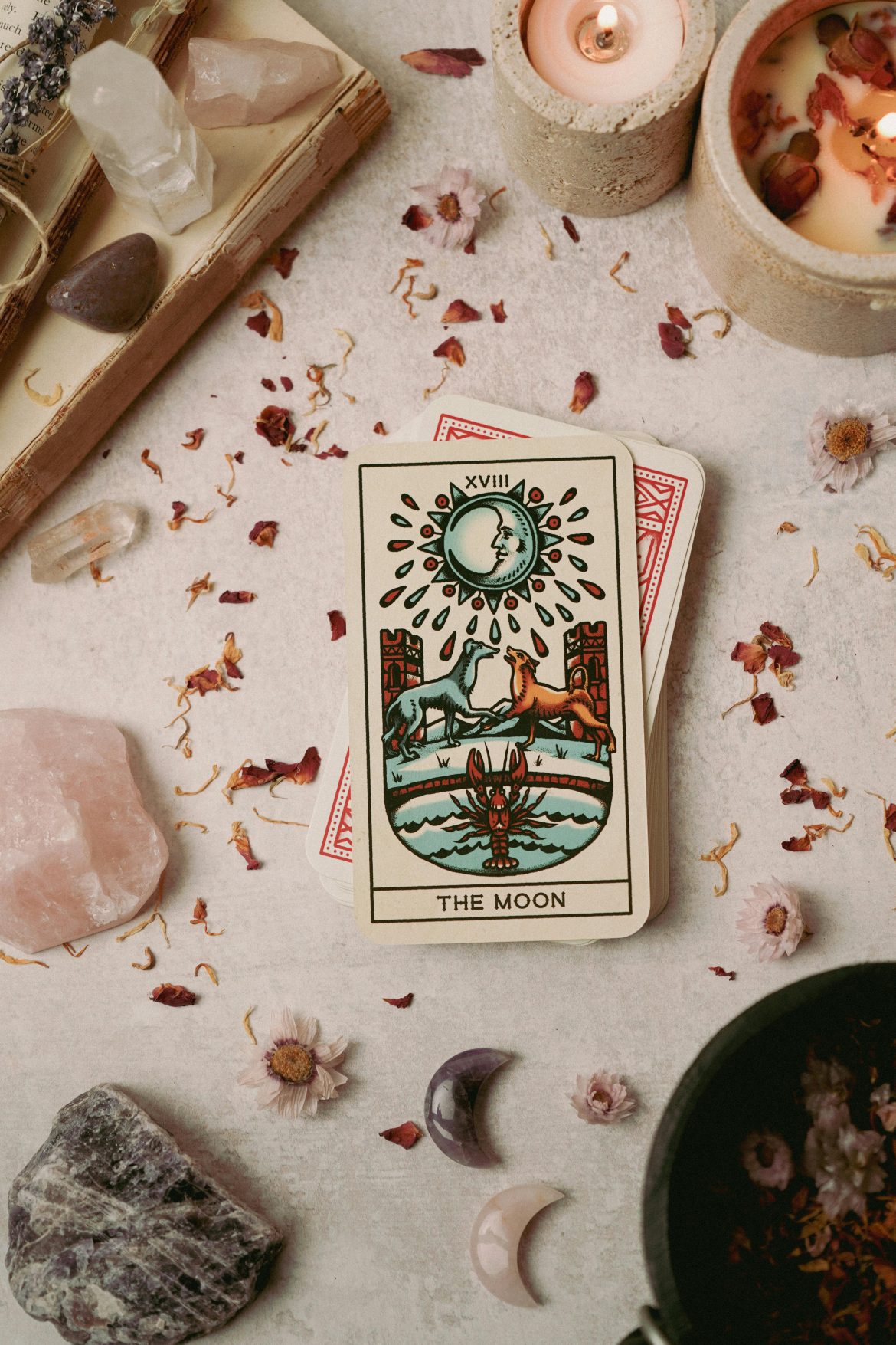Moon tarot card