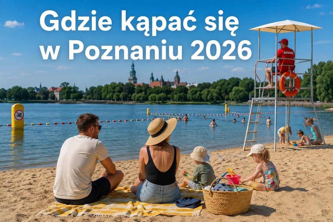 Gdzie nad wodę w Poznaniu latem 2026? Lista kąpielisk, jezior i zasad bezpieczeństwa