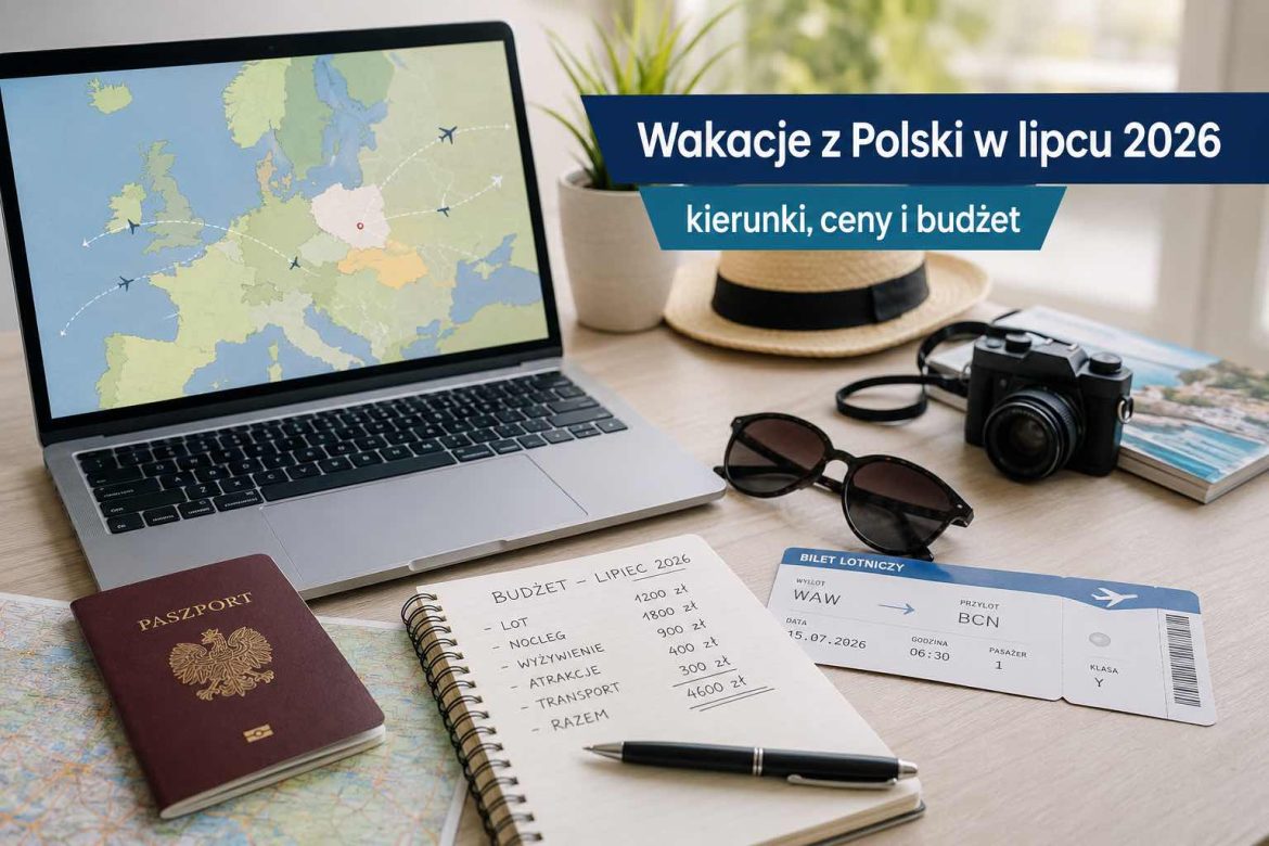Wakacje z Polski w lipcu 2026: gdzie lecieć, ile kosztuje nocleg, jedzenie i dojazd