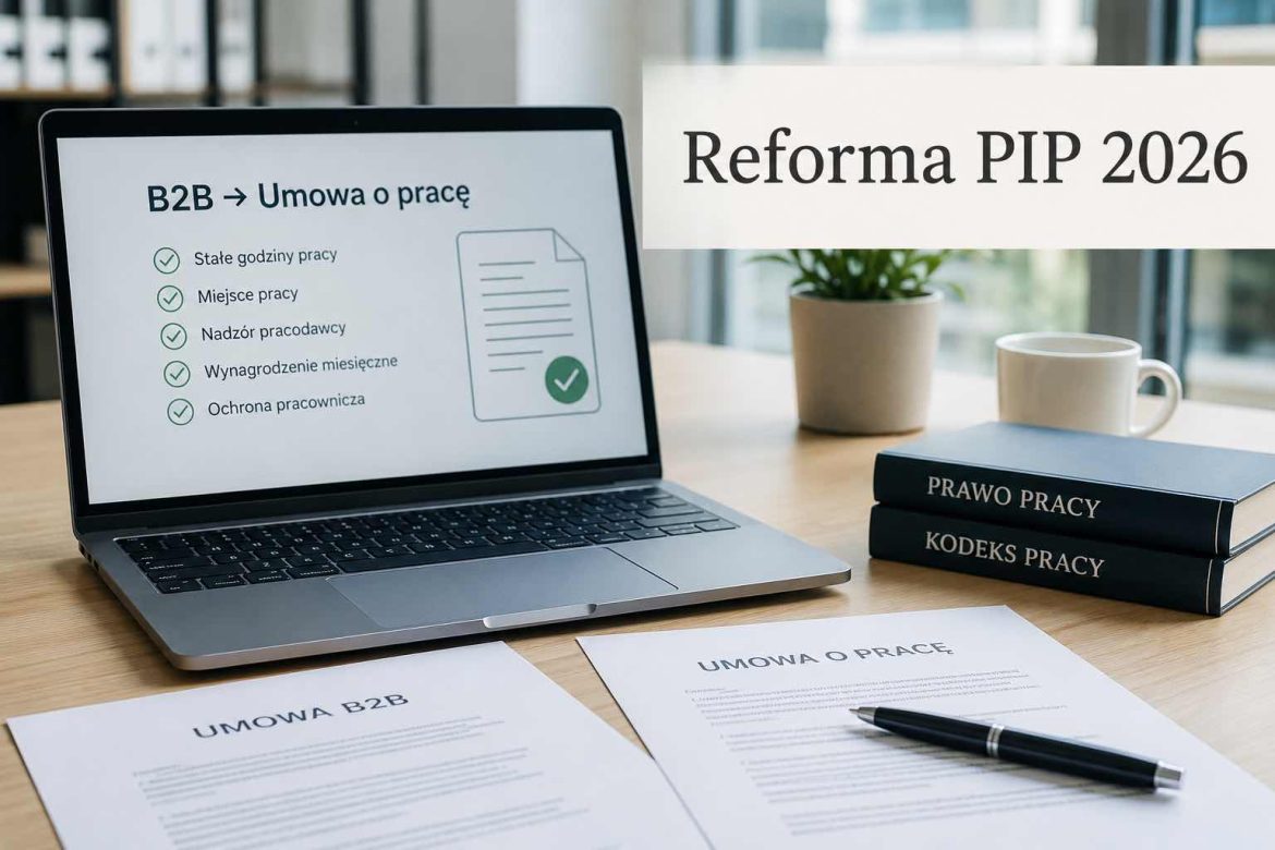 Reforma PIP 2026: B2B na etat, kontrole i nowe obowiązki firm