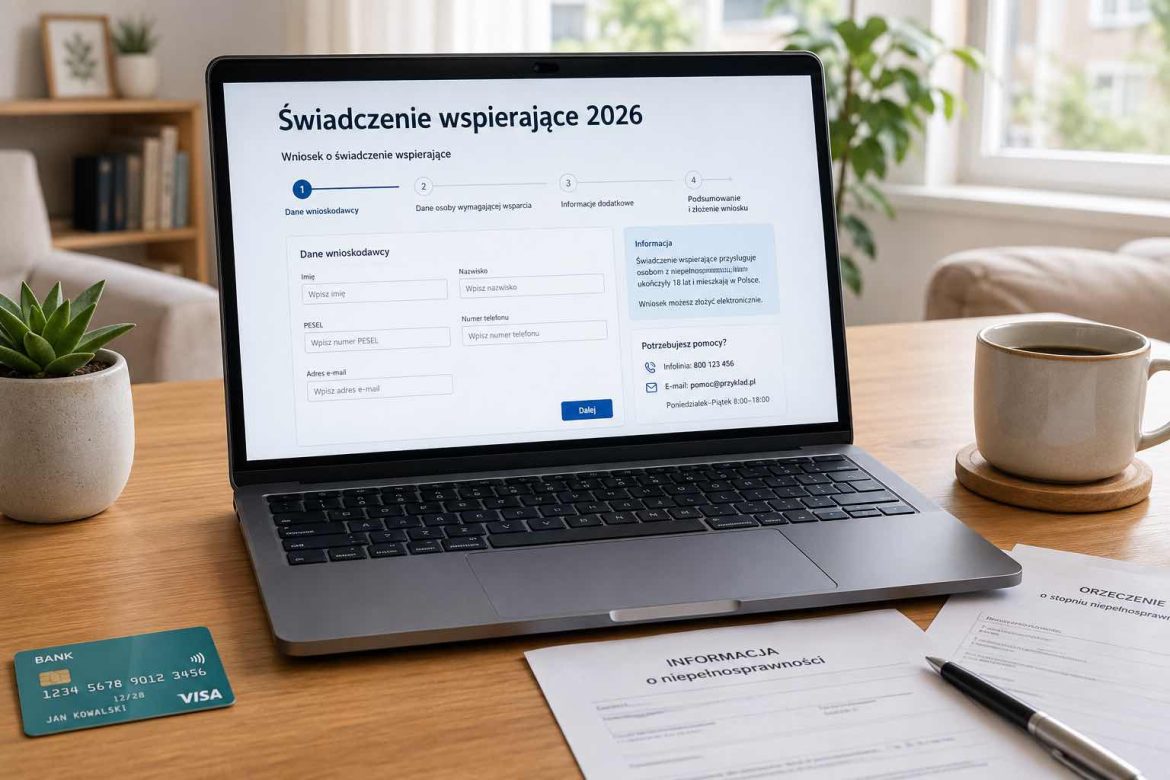 Świadczenie wspierające 2026: nawet 4353 zł z ZUS. Kto może dostać i jak złożyć wniosek?