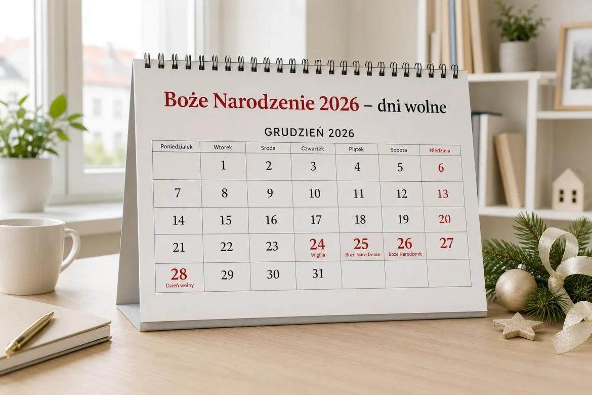 Boże Narodzenie 2026: nawet 16 dni wolnego pod koniec roku