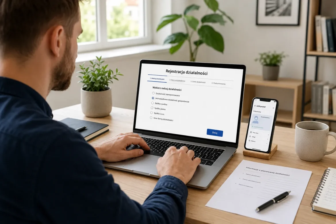 CEIDG tylko online od listopada 2026. Co zmieni się przy zakładaniu firmy?