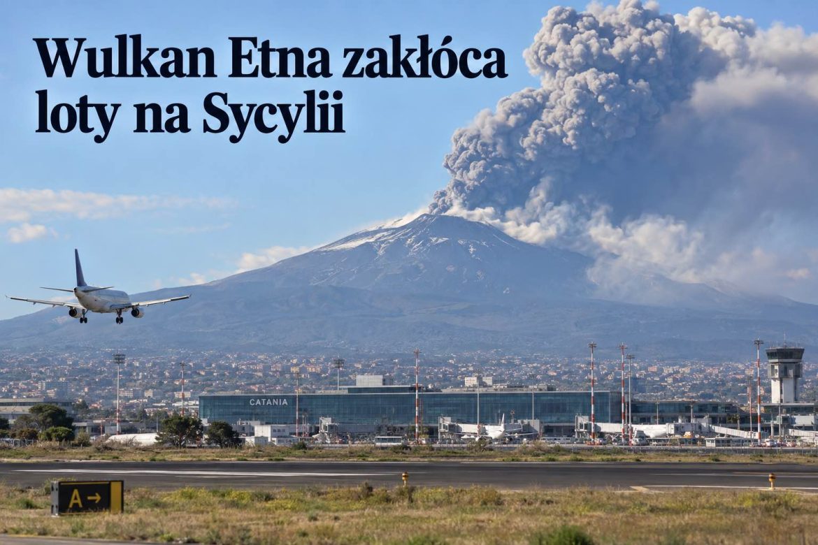 Wulkan Etna znów paraliżuje loty na Sycylii. Co turyści z Polski muszą wiedzieć?
