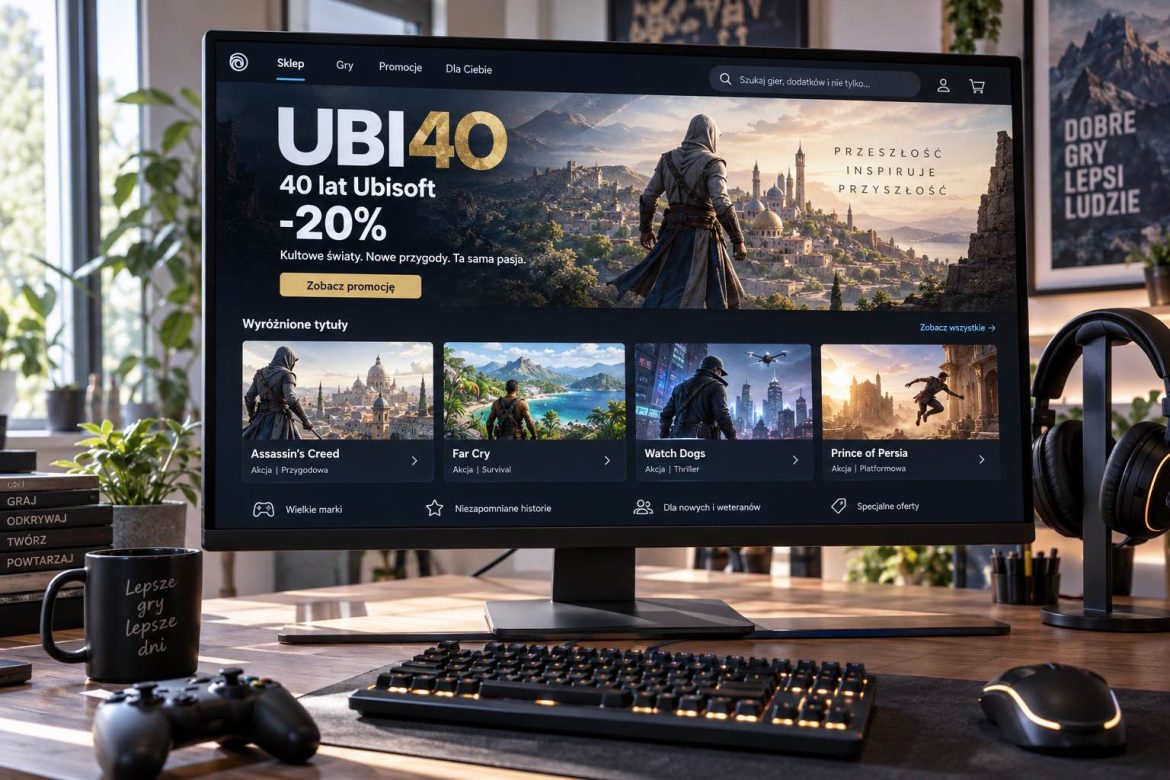 Wyprzedaż Ubisoft Store 2026: Ubi40, ceny gier i jak wykorzystać kod UBI40