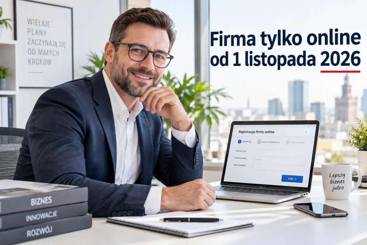 Zakładanie firmy tylko przez internet od 1 listopada. Co zmieni się w CEIDG?