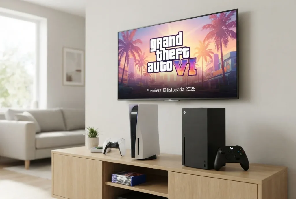 przedstawiono interfejs Xbox Cloud Gaming z informacją o streamingu GTA 6 oraz oznaczeniem urządzenia Xbox