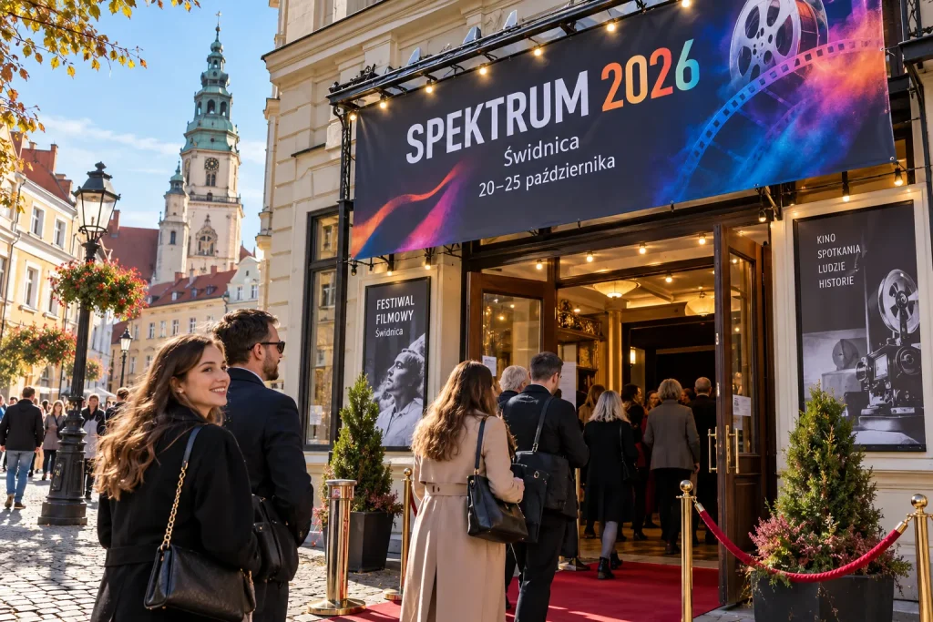 Publiczność uczestnicząca w pokazie filmowym podczas festiwalu w Świdnicy.