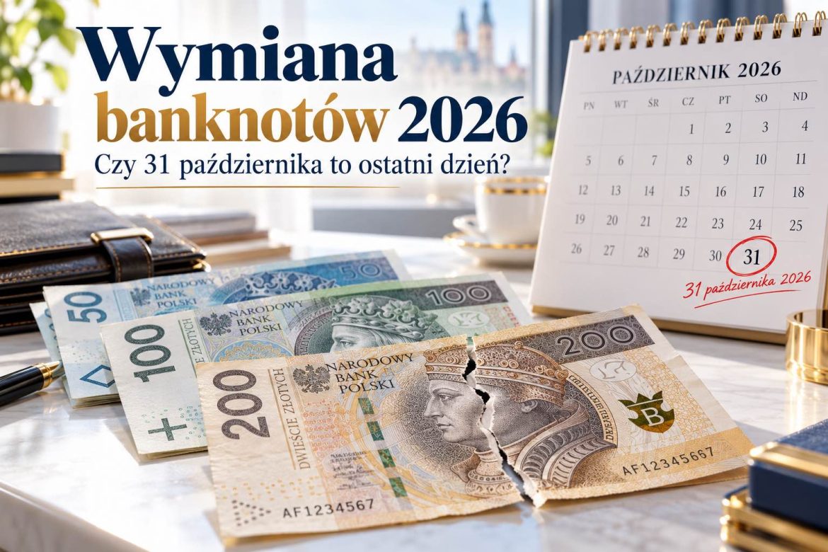 Wymiana banknotów 2026. Czy 31 października to ostatni dzień? Oto zasady NBP